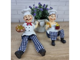 Статуэтка Повар, высота 20см (комплект 2 шт)