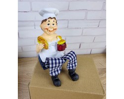 Статуэтка Повар, высота 20см (комплект 2 шт)
