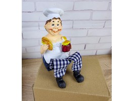 Статуэтка Повар, высота 20см (комплект 2 шт)