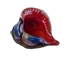 Морская ракушка . Стеклянная фигурка в стиле Мурано. (20X10х14см) Violet6
