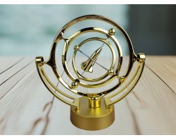 Маятник - вечный двигатель Космос Ракета Gold (24х24х10 см) пластик, работает от USB