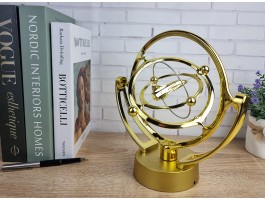 Маятник - вечный двигатель Космос Ракета Gold (24х24х10 см) пластик, работает от USB