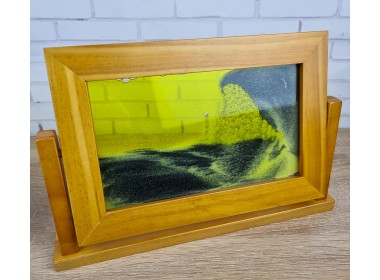 Живая картина, Рамка-релаксант,  30 см х 18 см х 4см, Дерево, стекло