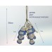 Декоративные деревянные рыбы 38 см (комплект 2шт) BLUE2