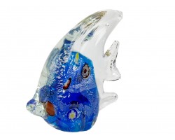 Стеклянная фигурка Рыбка в стиле Мурано. 12х11 см MiniBlue