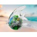 Стеклянная фигурка Рыбка в стиле Мурано. 12х11 см MiniGreen