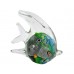 Стеклянная фигурка Рыбка в стиле Мурано. 12х11 см MiniGreen