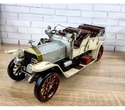 Фигурка  автомобиля  1909 ROLLS ROYCE SILVER GHOST, металл 38х14х16см Коллекционная модель