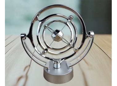 Маятник - вечный двигатель Космос Silver Romb (24х24х10 см) пластик, работает от USB