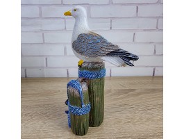 Статуэтка Чайка 17х6х12см, полистоун, морской декор GullAnchor