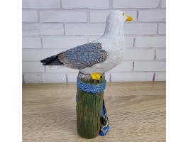 Статуэтка Чайка 17х6х12см, полистоун, морской декор GullAnchor