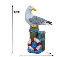 Статуэтка Чайка 17х6х12см, полистоун, морской декор GullKrug
