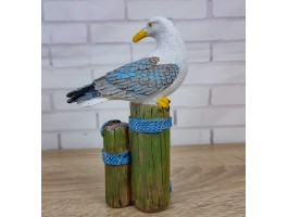 Статуэтка Чайка 17х6х12см, полистоун, морской декор GullKrug