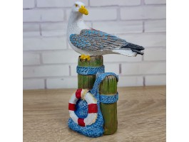 Статуэтка Чайка 17х6х12см, полистоун, морской декор GullKrug
