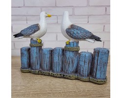 Статуэтка Чайки Welcome 20х5х15см, полистоун, морской декор Статуэтка Чайки Welcome 20х5х15см, полистоун, морской декор