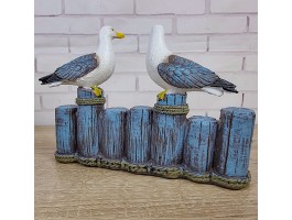 Статуэтка Чайки Welcome 20х5х15см, полистоун, морской декор Статуэтка Чайки Welcome 20х5х15см, полистоун, морской декор