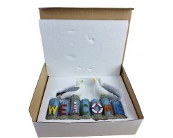 Статуэтка Чайки Welcome 20х5х15см, полистоун, морской декор Статуэтка Чайки Welcome 20х5х15см, полистоун, морской декор