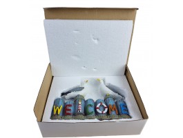 Статуэтка Чайки Welcome 20х5х15см, полистоун, морской декор Статуэтка Чайки Welcome 20х5х15см, полистоун, морской декор