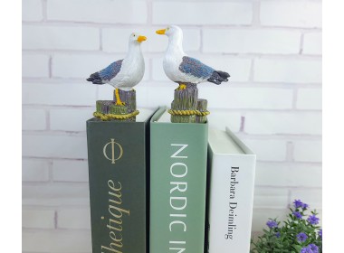 Статуэтка мини Чайка 7х5х3см, полистоун, (комплект 2 штуки ) Статуэтка мини Чайка 7х5х3см, полистоун, (комплект 2 штуки )