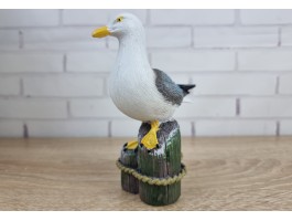 Статуэтка  Чайка 15х6х11см, полистоун, морской декор GullNEW