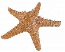 Декоративная Морская звезда  31x31x8 см, Оранжевая