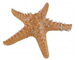 Декоративная Морская звезда  31x31x8 см, Оранжевая