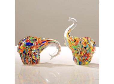 Слон - Стеклянная фигурка в стиле Мурано. 12х9х6см Вес 340г Слон - Стеклянная фигурка в стиле Мурано. 12х9х6см Вес 340г