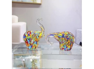 Слон - Стеклянная фигурка в стиле Мурано. 12х9х6см Вес 340г Слон - Стеклянная фигурка в стиле Мурано. 12х9х6см Вес 340г