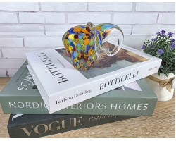 Слон - Стеклянная фигурка в стиле Мурано. 12х9х6см Вес 340г Слон - Стеклянная фигурка в стиле Мурано. 12х9х6см Вес 340г