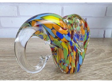 Слон - Стеклянная фигурка в стиле Мурано. 12х9х6см Вес 340г Слон - Стеклянная фигурка в стиле Мурано. 12х9х6см Вес 340г