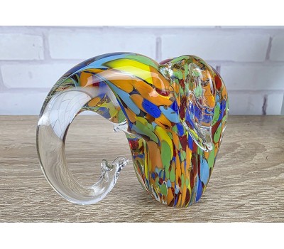 Слон - Стеклянная фигурка в стиле Мурано. 12х9х6см Вес 340г Слон - Стеклянная фигурка в стиле Мурано. 12х9х6см Вес 340г
