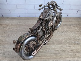 Модель мотоцикла INDIAN в стиле стимпанк. 34x12x15 см, металл. ручная работа Модель мотоцикла INDIAN в стиле стимпанк. 34x12x15 см, металл. ручная работа
