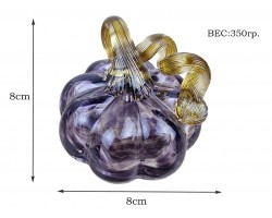 Тыква - Стеклянная фигурка в стиле Мурано. 8х8х8см  Вес 350г