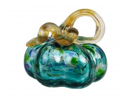 Тыква - Стеклянная фигурка в стиле Мурано. 8х8х8см  Вес 280г Green Тыква - Стеклянная фигурка в стиле Мурано. 8х8х8см  Вес 280г Green