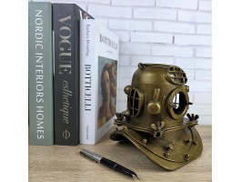 Карандашница Водолазный шлем 16х15х15 см. металл, вес 630гр.