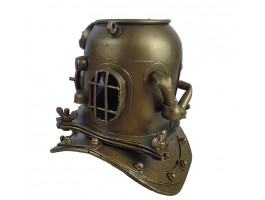 Карандашница Водолазный шлем 16х15х15 см. металл, вес 630гр.