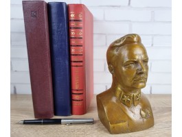 Бюст Ворошилов К.Ф. натуральная бронза, высота 16см Антик