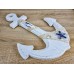 Якорь Декоративный WHITE  45см, дерево BlueStar