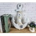 Якорь Декоративный WHITE  45см, дерево BlueStar