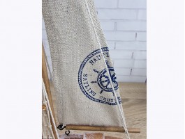 Яхта  36х4х20 см, дерево, парусина,  морской декор Rustic