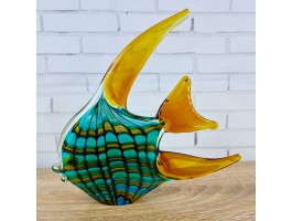 Стеклянная фигурка Рыбка в стиле Мурано. 19X20 см Yellow Fin