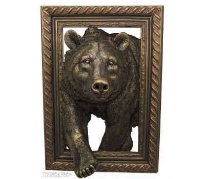 Панно объемное Медведь , 45Х32 см