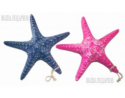 Декоративная Морская звезда  22 см (комплект 2шт) синяя розовая
