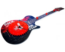  Часы настенные "Рок гитара" с декоративной вешалкой.