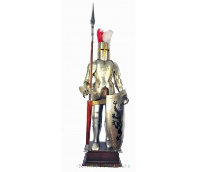 Рыцарь напольный 2 метра  с копьем и щитом