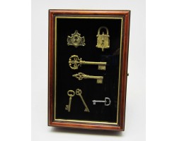 Ключница-коллаж настенная " Старинные ключи" большая