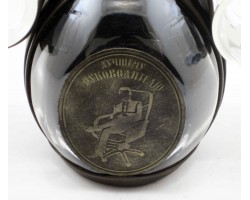 Набор для напитков "Лучшему руководителю" в натуральной коже!