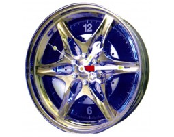 Часы колесо "диск 27 см" с подсветкой