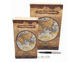 Набор из двух книг шкатулок "Древняя карта"