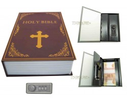 Книга сейф с кодовым замком Bible| 18см